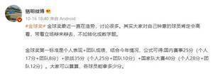 骆明：金球奖第一标准是个人+团队成绩 欧战35分、国家队大赛40分